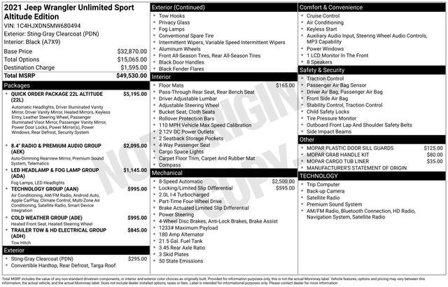 2021 Jeep Wrangler Unlimited Sport Altitude
