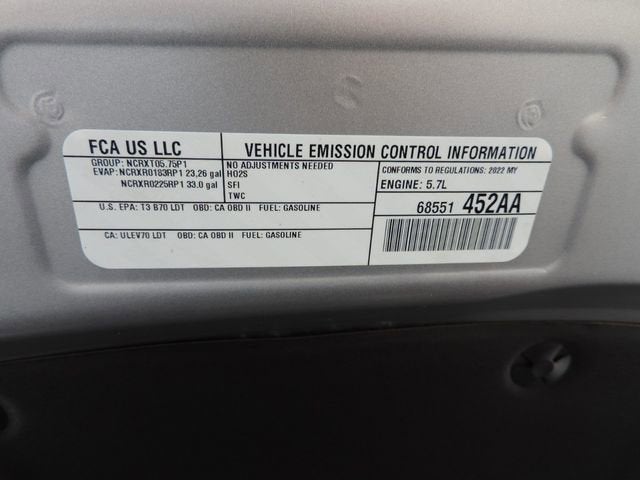 2022 RAM 1500 Laramie Crew Cab 4x4 5'7" Box