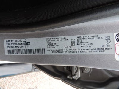 2022 RAM 1500 Laramie Crew Cab 4x4 5'7" Box