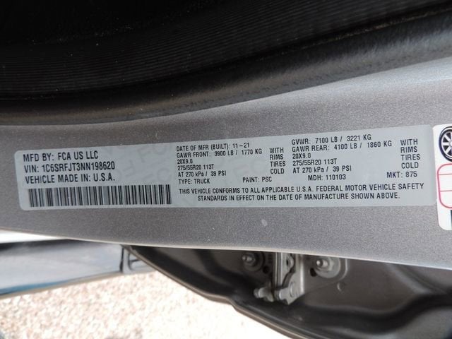 2022 RAM 1500 Laramie Crew Cab 4x4 5'7" Box