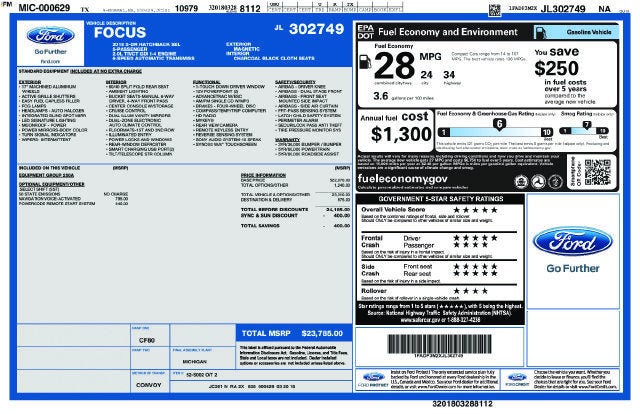 2018 Ford Focus SEL