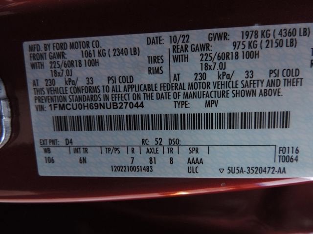 2022 Ford Escape SEL