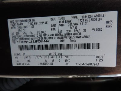 2018 Ford F-150 XLT