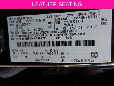 2022 Ford F-150 LARIAT