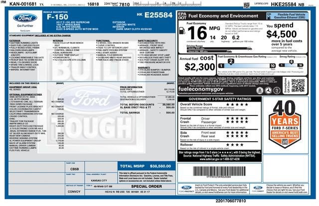 2017 Ford F-150 XL