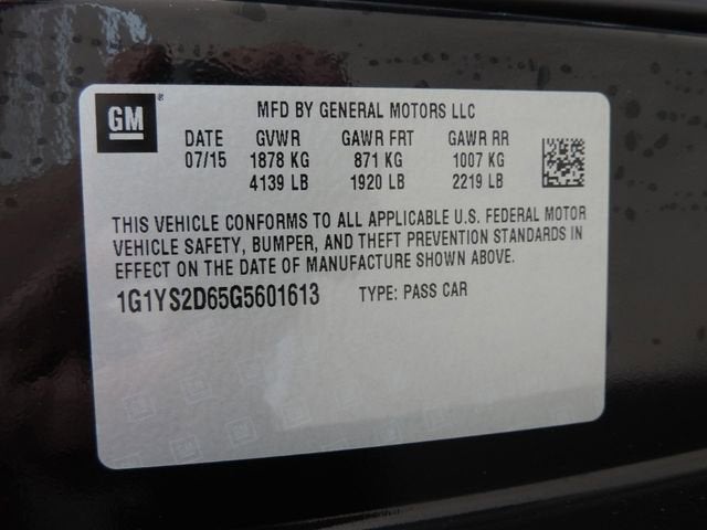 2016 Chevrolet Corvette Z06 Z06 2LZ