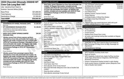 2020 Chevrolet Silverado 2500 HD Work Truck