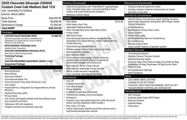 2020 Chevrolet Silverado 2500 HD Custom