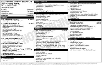 2020 Chevrolet Silverado 2500 HD LTZ