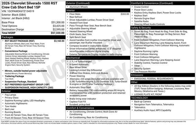2026 Chevrolet Silverado 1500 RST