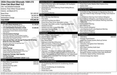 2026 Chevrolet Silverado 1500 LTZ