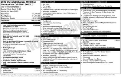 2026 Chevrolet Silverado 1500 High Country