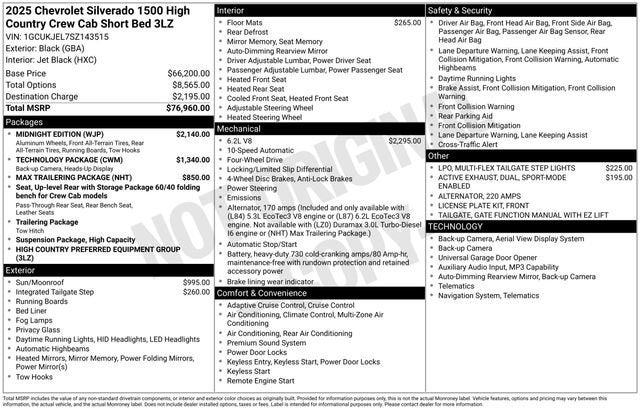 2025 Chevrolet Silverado 1500 High Country