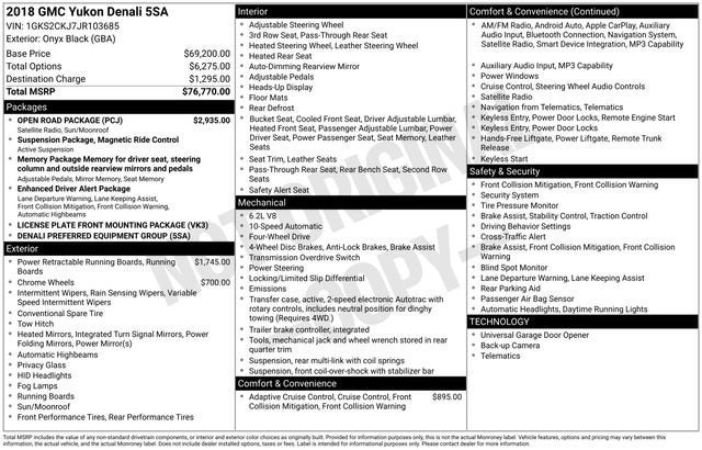 2018 GMC Yukon Denali