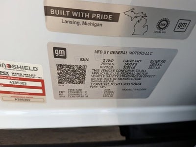 2026 Chevrolet Traverse RS