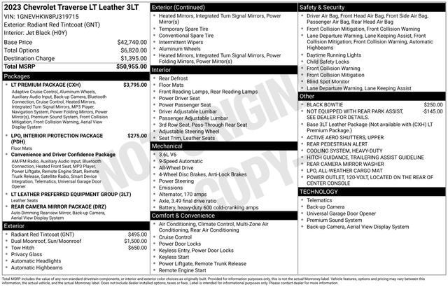 2023 Chevrolet Traverse LT Leather