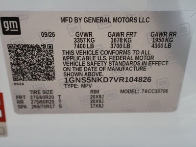 2027 Chevrolet Tahoe LT