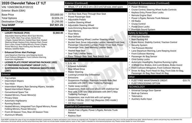 2020 Chevrolet Tahoe LT