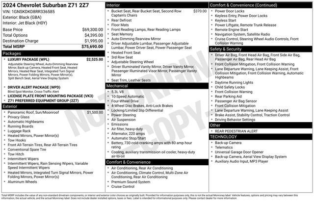 2024 Chevrolet Suburban Z71