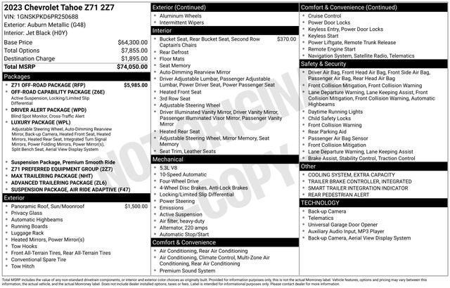 2023 Chevrolet Tahoe Z71
