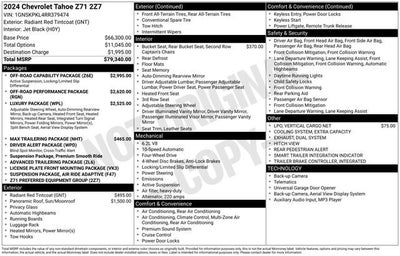 2024 Chevrolet Tahoe Z71
