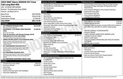 2024 GMC Sierra 3500 HD SLT DRW