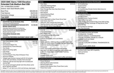 2020 GMC Sierra 1500 Elevation