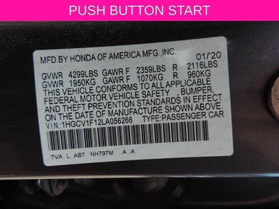 2020 Honda Accord LX