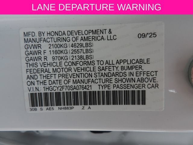 2025 Honda Accord Hybrid Sport-L