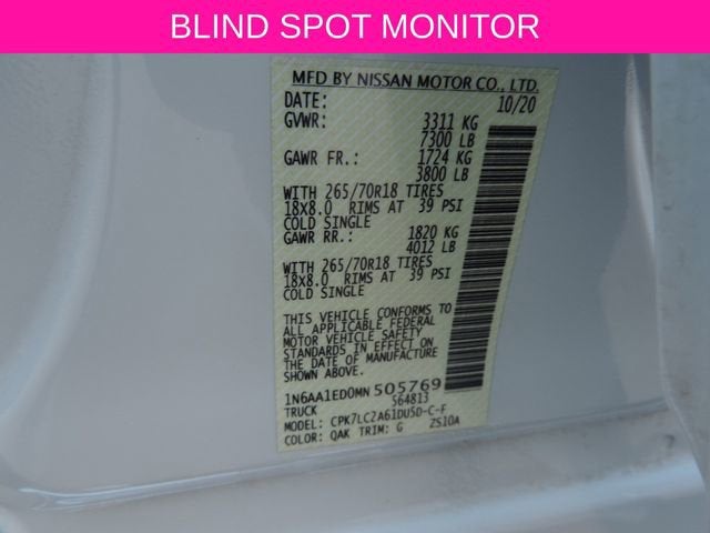 2021 Nissan TITAN Crew Cab SV 4x4