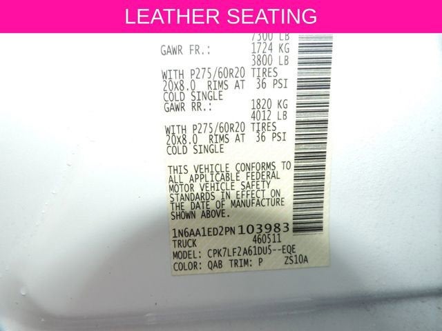 2023 Nissan TITAN Crew Cab Platinum Reserve 4x4