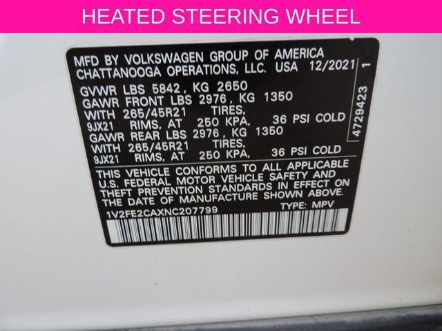 2022 Volkswagen Atlas Cross Sport 3.6L V6 SEL Premium R-Line