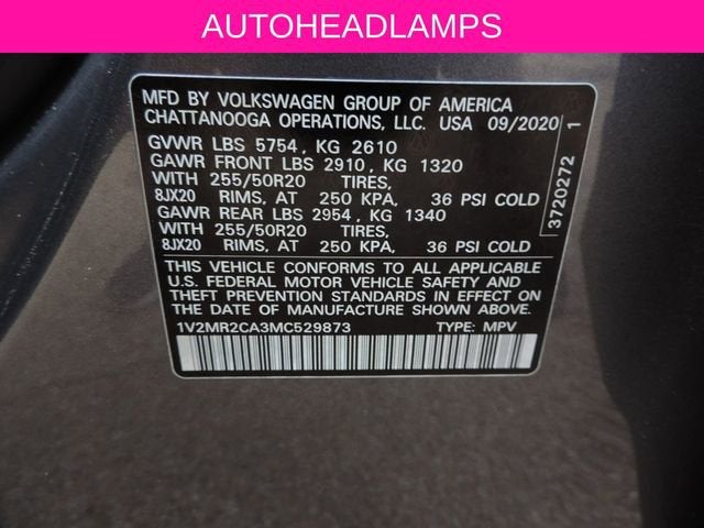 2021 Volkswagen Atlas 3.6L V6 SE w/Technology R-Line