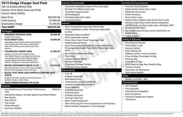 2019 Dodge Charger Scat Pack RWD