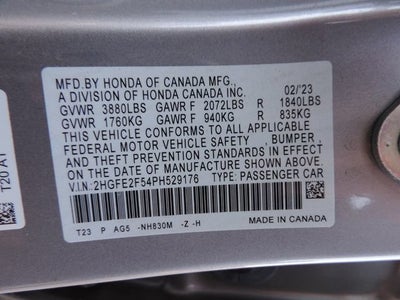 2023 Honda Civic Sedan Sport