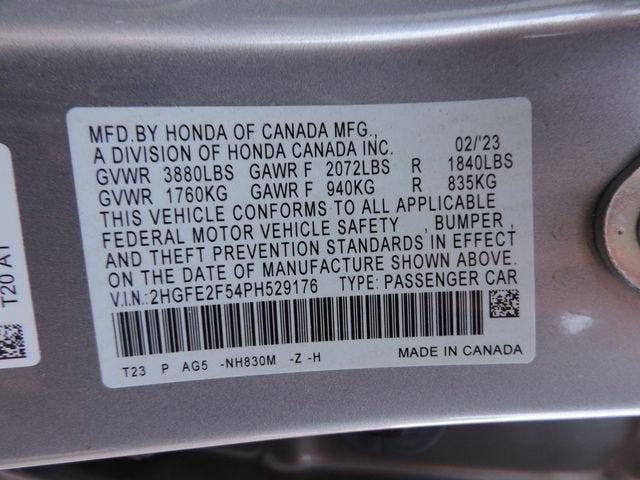 2023 Honda Civic Sedan Sport
