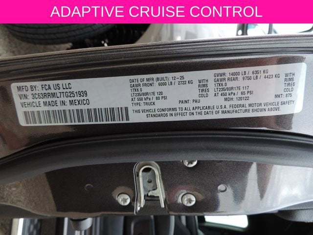 2026 RAM 3500 Laramie Mega Cab 4x4 6'4" Box