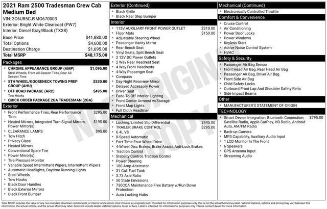 2021 RAM 2500 Tradesman