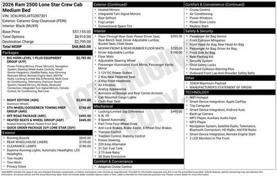 2026 RAM 2500 Lone Star Crew Cab 4x4 6'4" Box