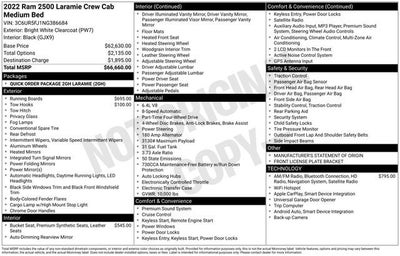 2022 RAM 2500 Laramie Crew Cab 4x4 6'4" Box