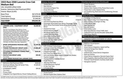 2023 RAM 2500 Laramie Crew Cab 4x4 6'4" Box