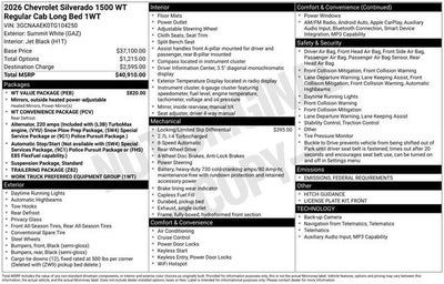 2026 Chevrolet Silverado 1500 WT