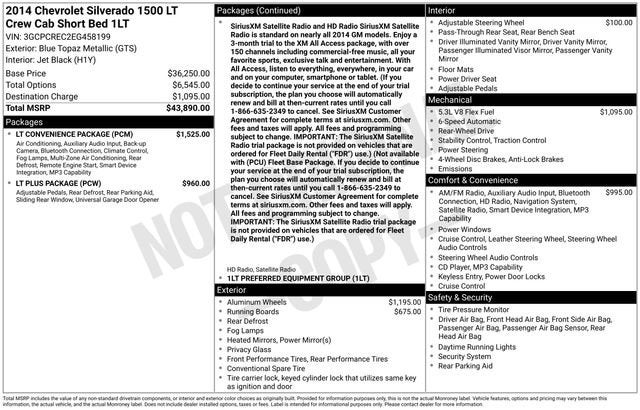 2014 Chevrolet Silverado 1500 LT