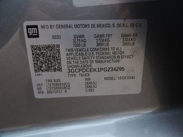 2023 Chevrolet Silverado 1500 Custom Trail Boss