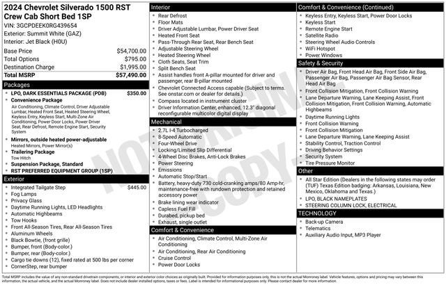 2024 Chevrolet Silverado 1500 RST