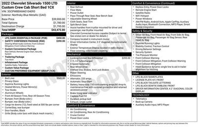 2022 Chevrolet Silverado 1500 LTD Custom