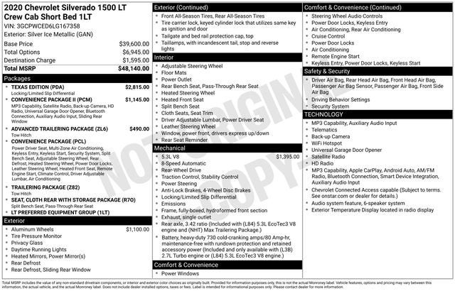 2020 Chevrolet Silverado 1500 LT