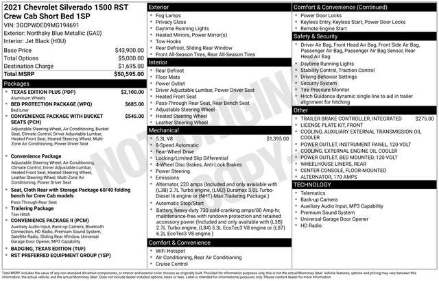 2021 Chevrolet Silverado 1500 RST