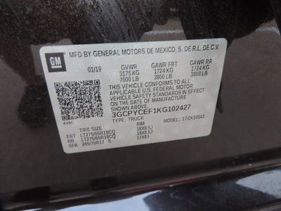 2019 Chevrolet Silverado 1500 Custom Trail Boss