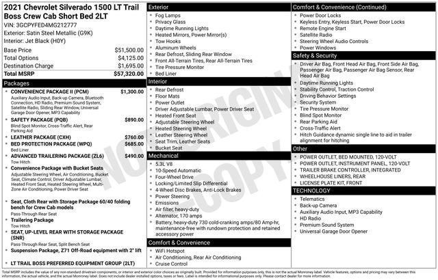 2021 Chevrolet Silverado 1500 LT Trail Boss
